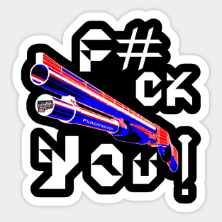 F#CK YOU, v.White Text Sticker